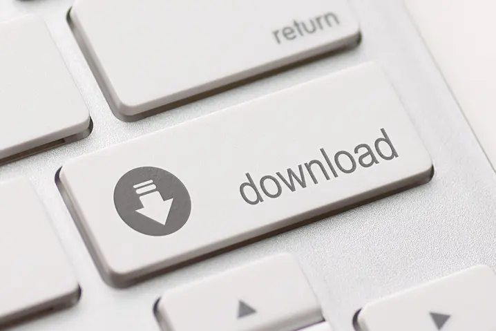 Symbolbild mit Downloadtaste: Auf Österreich isst informiert finden sich kostenlose Infografiken zu Lebensmitteln. 