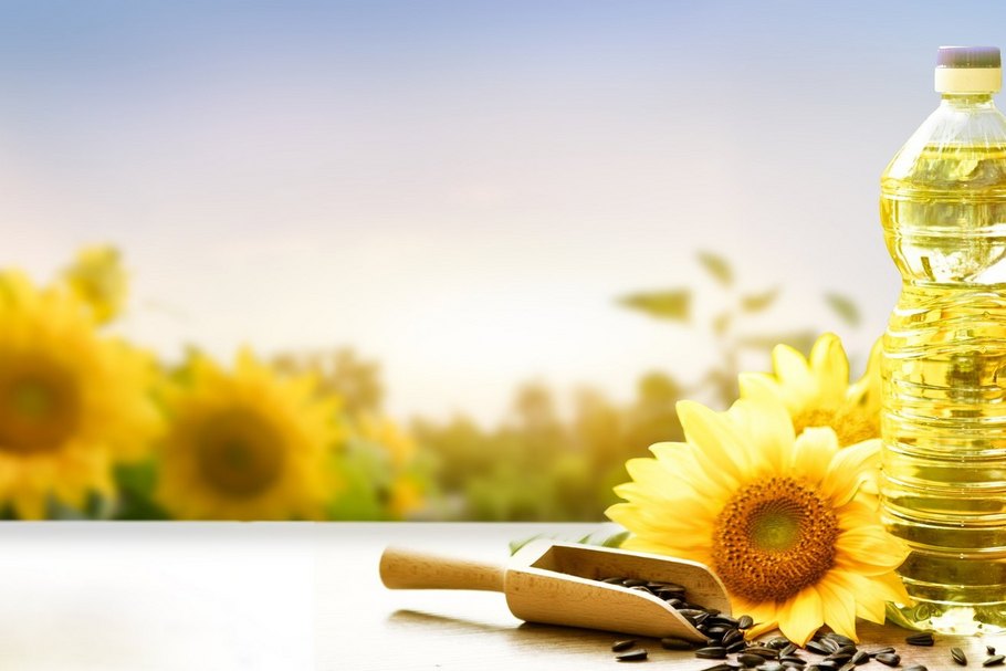 Die in der Ukraine angebauten Sonnenblumen liefern mit ihren Kernen die Basis für die Erzeugung von hochwertigem Speiseöl. 