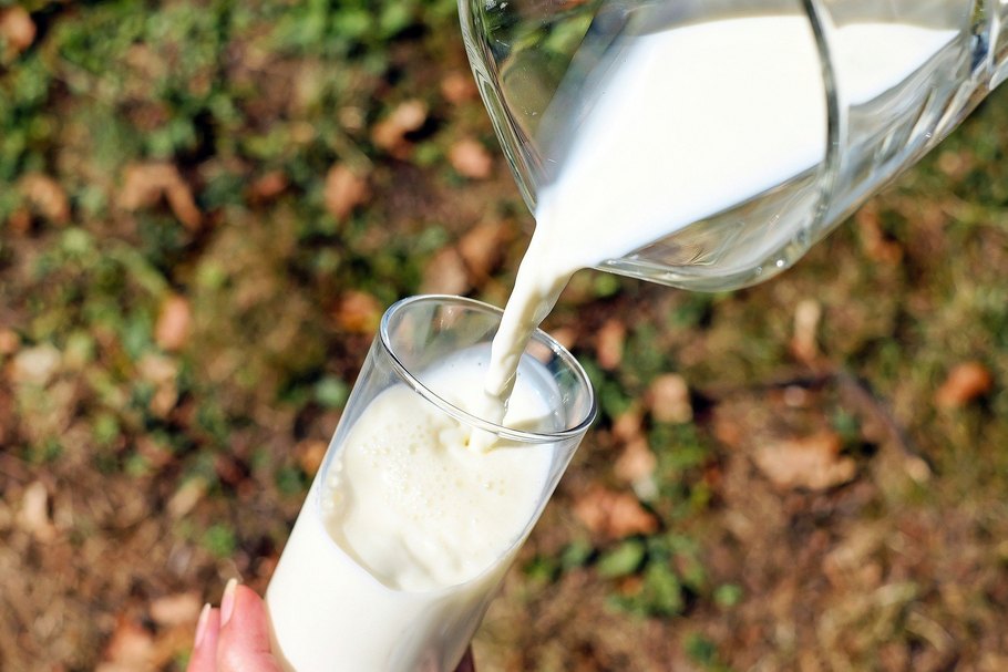 Einfach einzuschenken: Das Homogenisieren verhindert die Bildung einer Rahmschicht auf der Milch.